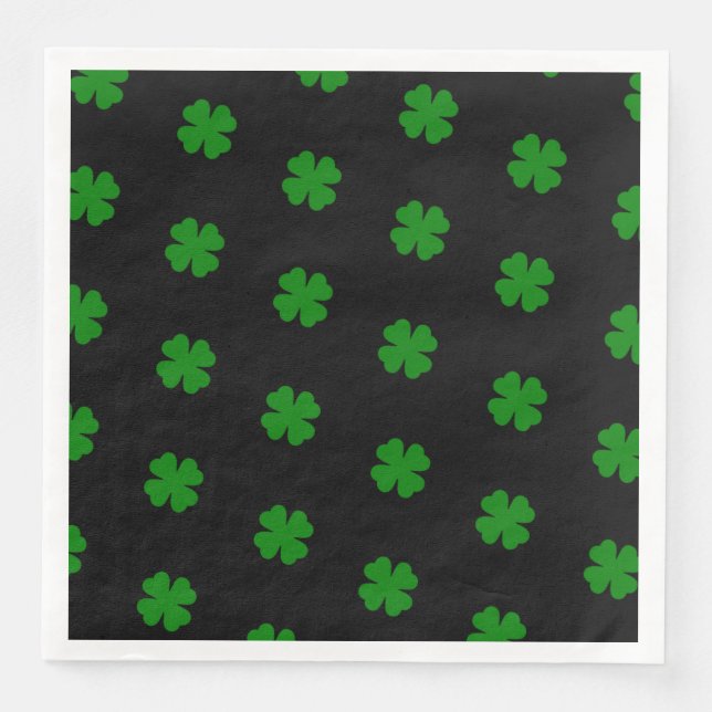 Lucky Clovers Paper Napkins (Front)