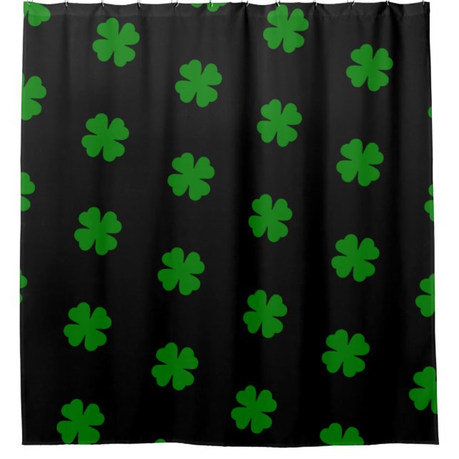 Lucky Clovers Shower Curtain  (Front)