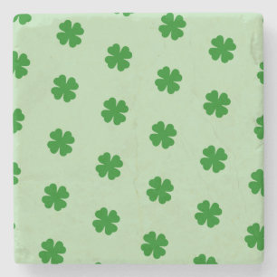 Lucky Clovers Stone Coaster