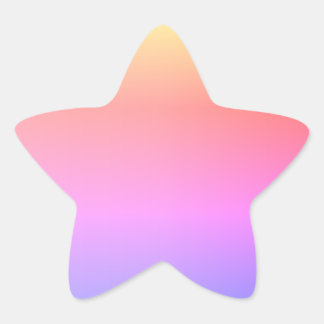 Lucky colour combinations' template star sticker