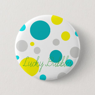 Lucky Colourful Bubbles 6 Cm Round Badge
