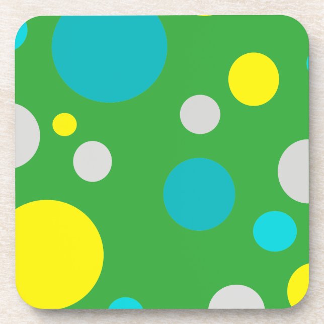 Lucky Colourful Bubbles Coaster (Front)