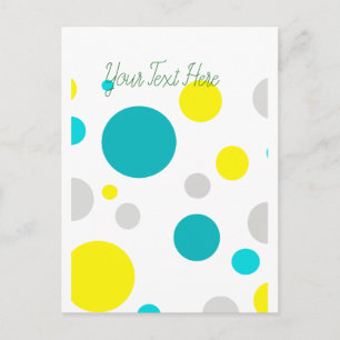 Lucky Colourful Bubbles Postcard