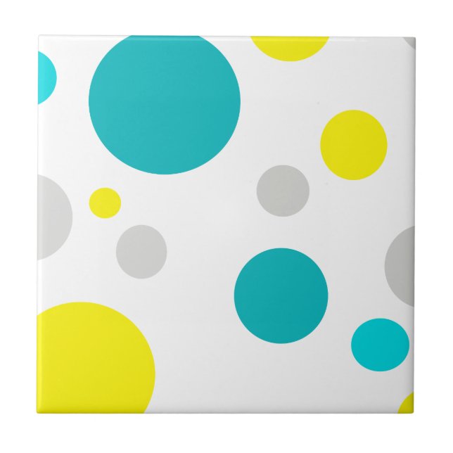 Lucky Colourful Bubbles Tile (Front)