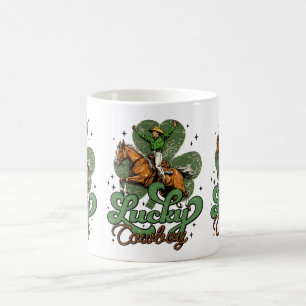 Lucky Cowboy Vintage Western Coffee Mug