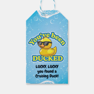 Lucky Cruising Duck Keep or Hide Cruise Game Gift Tags