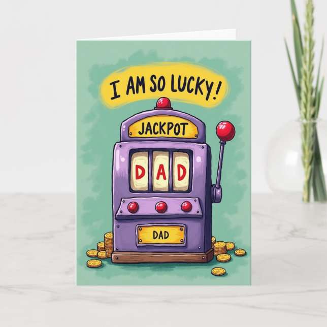 Lucky Dad Gaming Machine Card (Front)