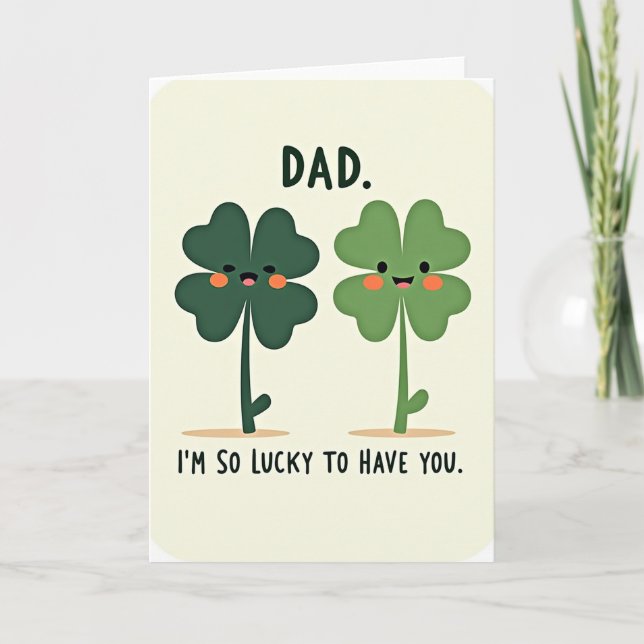 Lucky Dad Love Card (Front)