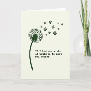 Lucky Dandelion Wish Card