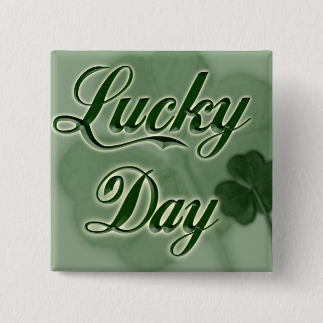 Lucky-Day 15 Cm Square Badge (Front)
