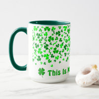 Lucky Day Shamrocks Four Leaf Clover Personalized