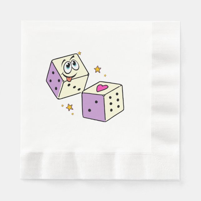 Lucky Dice Napkin (Front)