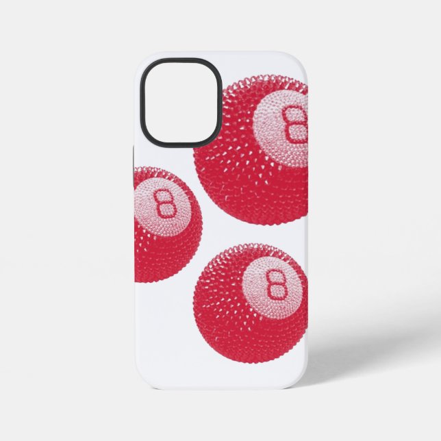 Lucky Disco 8 Pink, Lucky Disco Ball, Funky Art iPhone Case (Back)