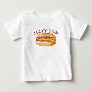 Lucky Dog Hot Dog Toddler Shirt for BBQ Party