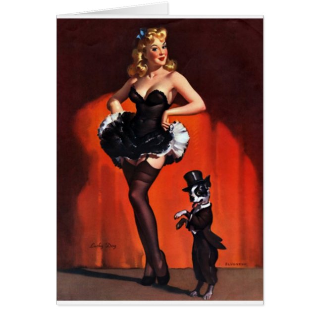 Lucky Dog Pin Up (Front)