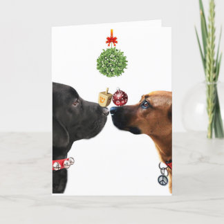 Lucky Dogs Happy Holiday Card