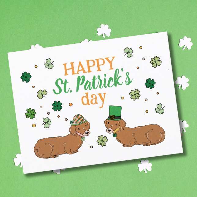 Lucky Dogs St. Patrick's Day  Holiday Postcard (Creator Uploaded)