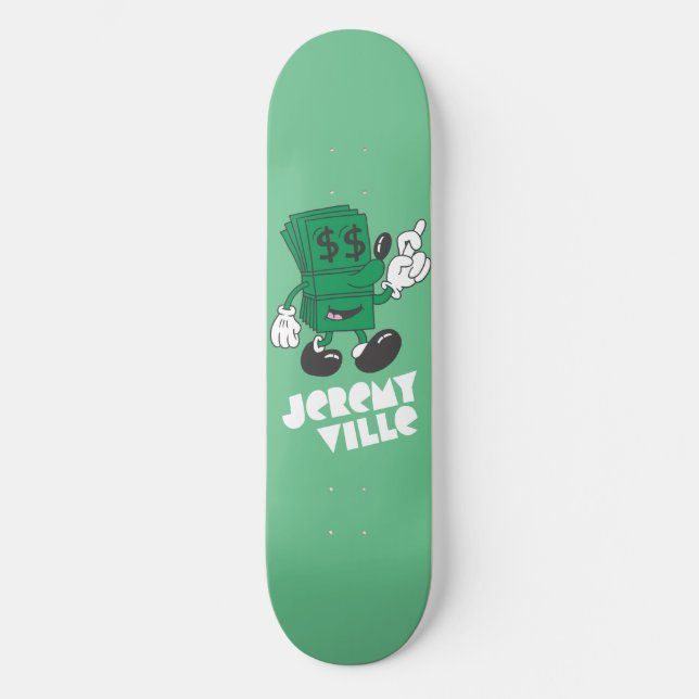 Lucky Dollar Skateboard (Front)