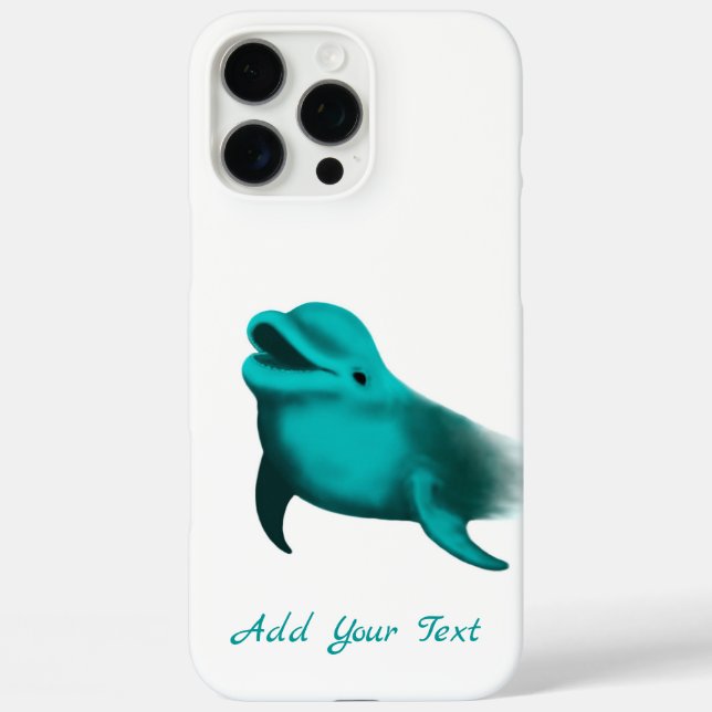 Lucky Dolphin - Add Your Text Case-Mate iPhone Case (Back)