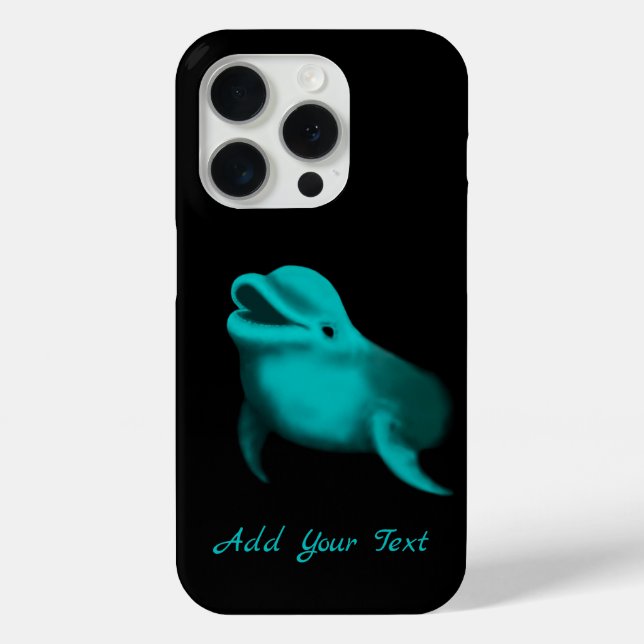 Lucky Dolphin - Add Your Text Case-Mate iPhone Case (Back)