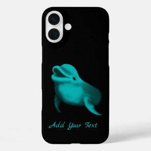 Lucky Dolphin - Add Your Text iPhone 16 Plus Case