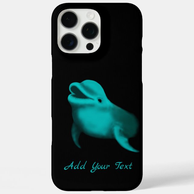 Lucky Dolphin - Add Your Text Case-Mate iPhone Case (Back)