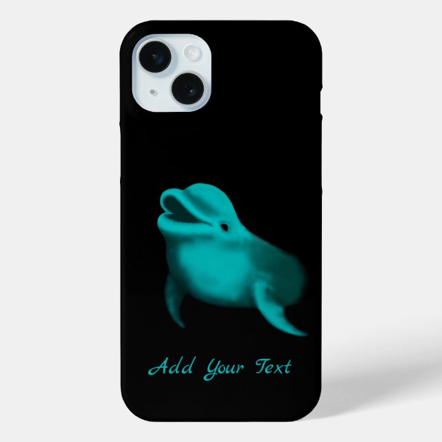 Lucky Dolphin - Add Your Text Case-Mate iPhone Case (Back)