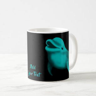 Lucky Dolphin - Add Your Text Coffee Mug
