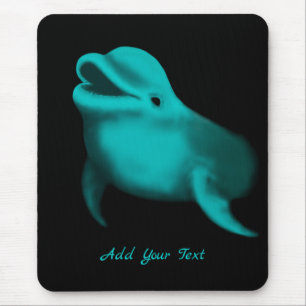 Lucky Dolphin - Add Your Text Mouse Mat