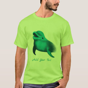 Lucky Dolphin - Add Your Text T-Shirt