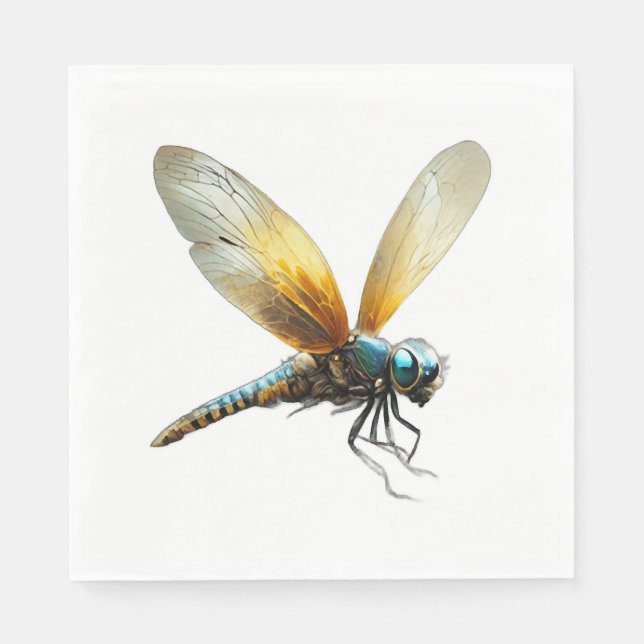 Lucky Dragonfly Napkin (Front)