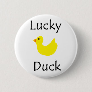 Lucky Duck 6 Cm Round Badge