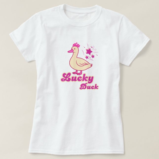 Lucky Duck women T-shirt Modern Design (Design Front)
