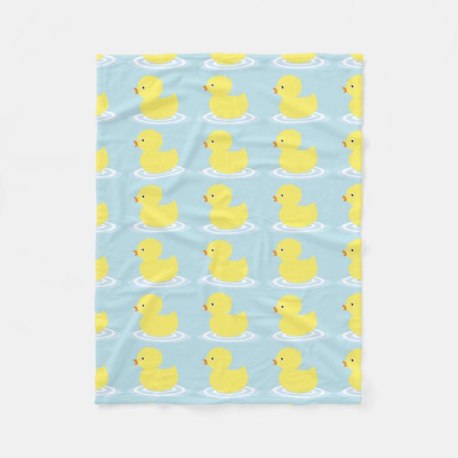 Lucky Ducky Fleece Blanket (Front)