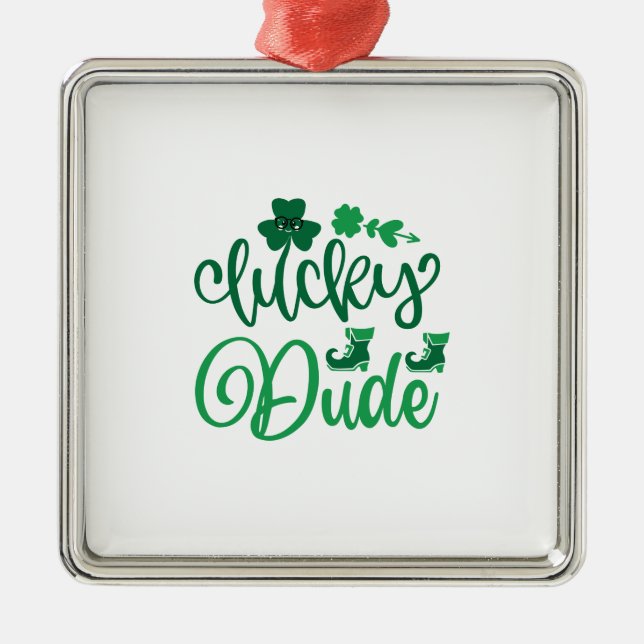 Lucky Dude Metal Tree Decoration (Front)