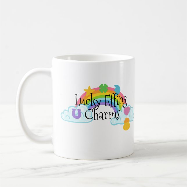 Lucky Effing Charms Coffee Mug (Left)