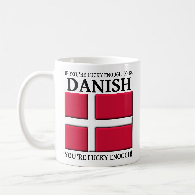 Lucky Enough To Be Danish Mug (Left)