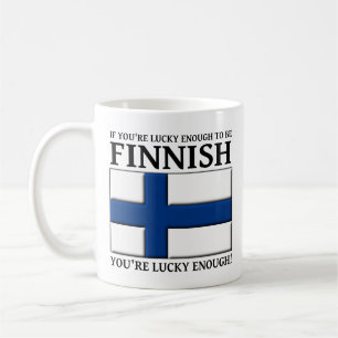 Lucky Enough To Be Finnish Mug