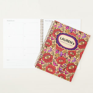 Lucky Eye Floral Pattern Planner