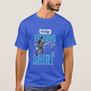 Lucky Fishing Do Not Wash, Vintage Funny Fishing T-Shirt