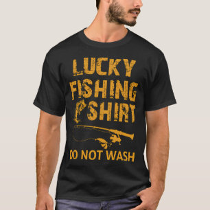 Lucky Fishing Shirt Do Not Wash, Mens Fish