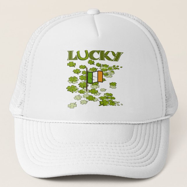 Lucky Flag Trucker Hat (Front)