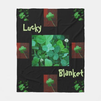 Lucky Four Leaf Clover Blanket