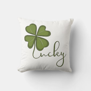 Lucky Four Leaf Clover Cushion