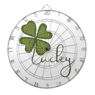 Lucky Four Leaf Clover Dartboard