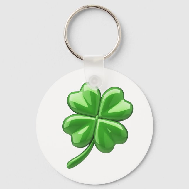 Lucky four leaf clover key ring (Front)