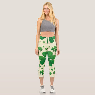 Lucky Four Leaf Clover Leggings