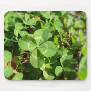 Lucky Four Leaf Clover Mouse Mat