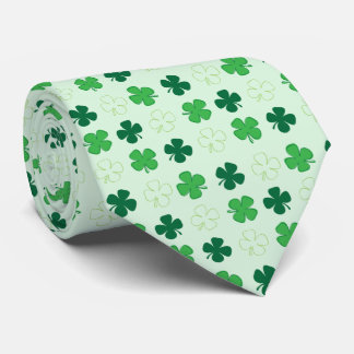 Lucky Four Leaf Clover Neck Tie