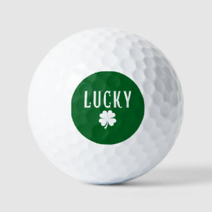 Lucky Four Leaf Clover St Patrick's  Golf Balls